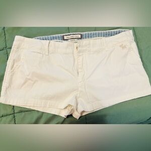 Abercrombie & Fitch Blue and White Stretch Shorts